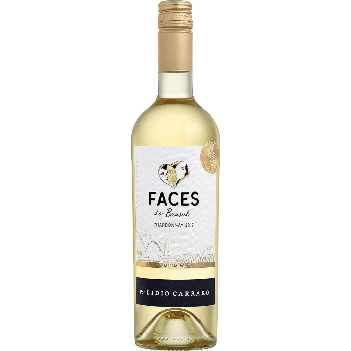 Vinho Lidio Carraro Faces do Brasil Chardonnay Branco Seco 750ml