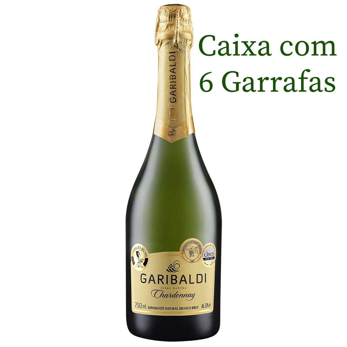 Espumante Garibaldi Chardonnay Brut Branco 750ml C/6