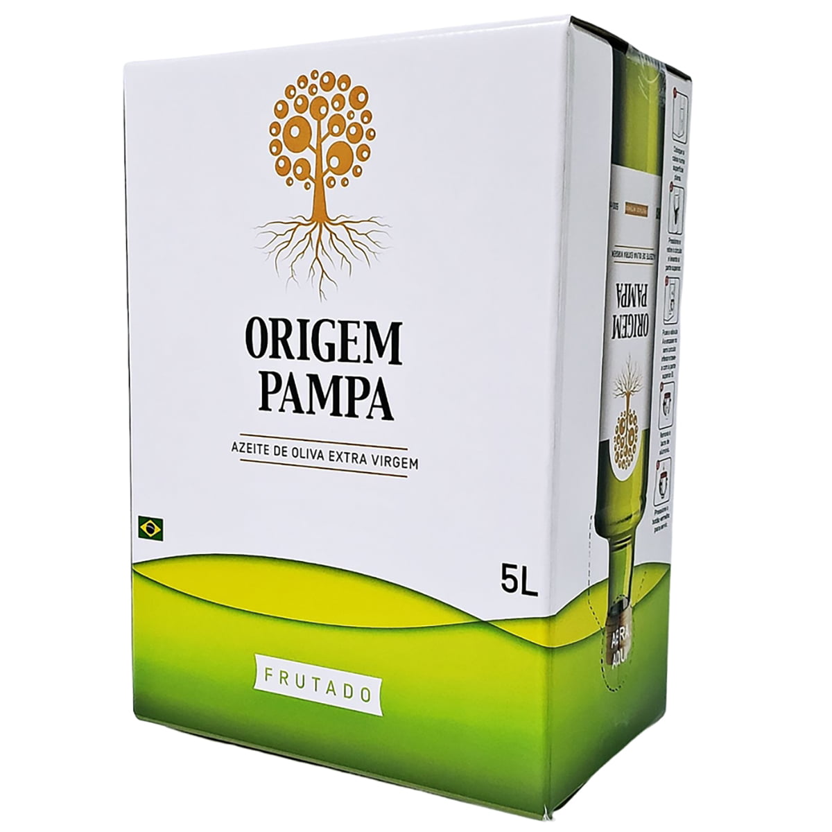 Azeite de Oliva Origem Pampa Extra Virgem Bag in Box 5 Litros