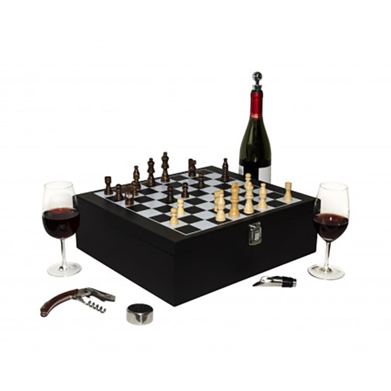 Conjunto Peças De Xadrez Decoração Em Cerâmica Vinho Scarlet