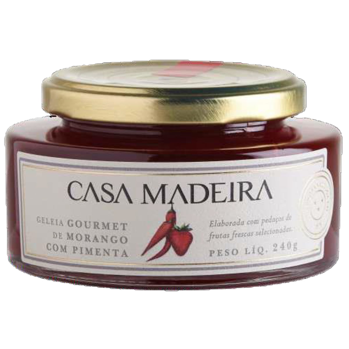 Geleia Gourmet Casa Madeira Morango c/Pimenta 240g