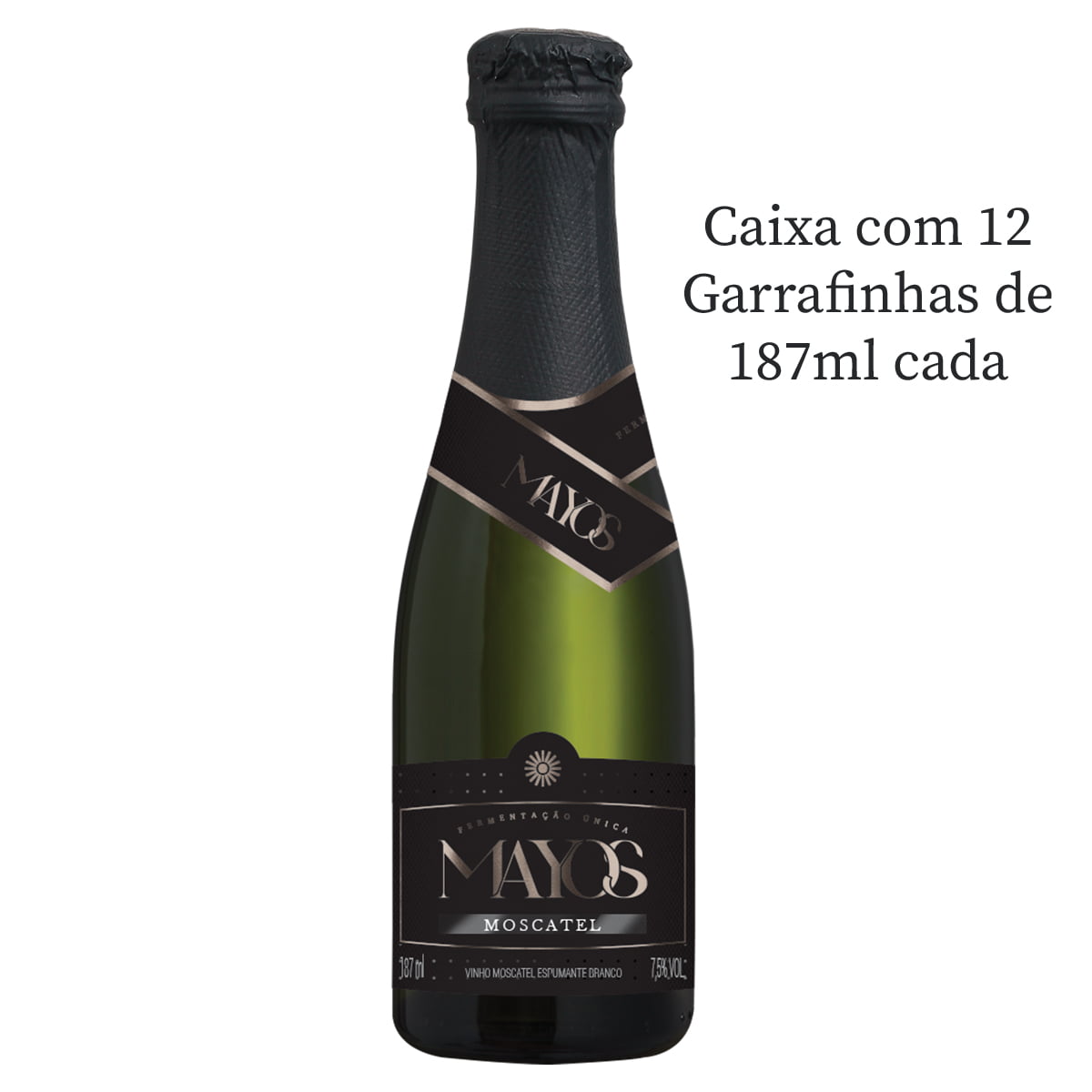 Espumante Mayos Moscatel Branco 187ml C/12