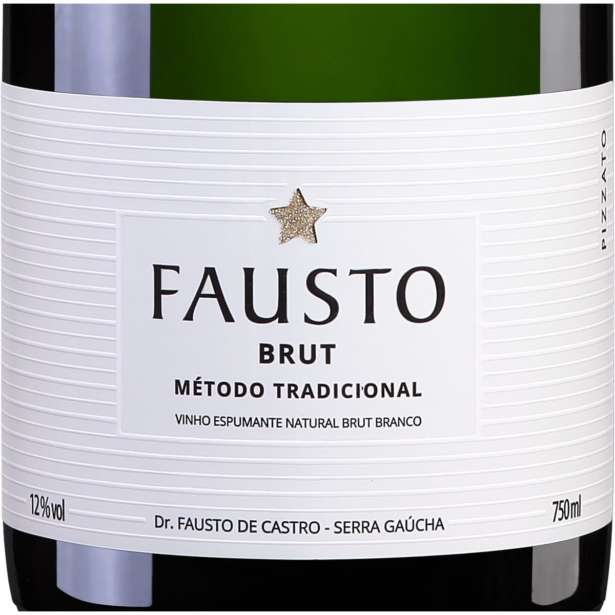 Espumante Pizzato Fausto Brut Branco 750ml C/6