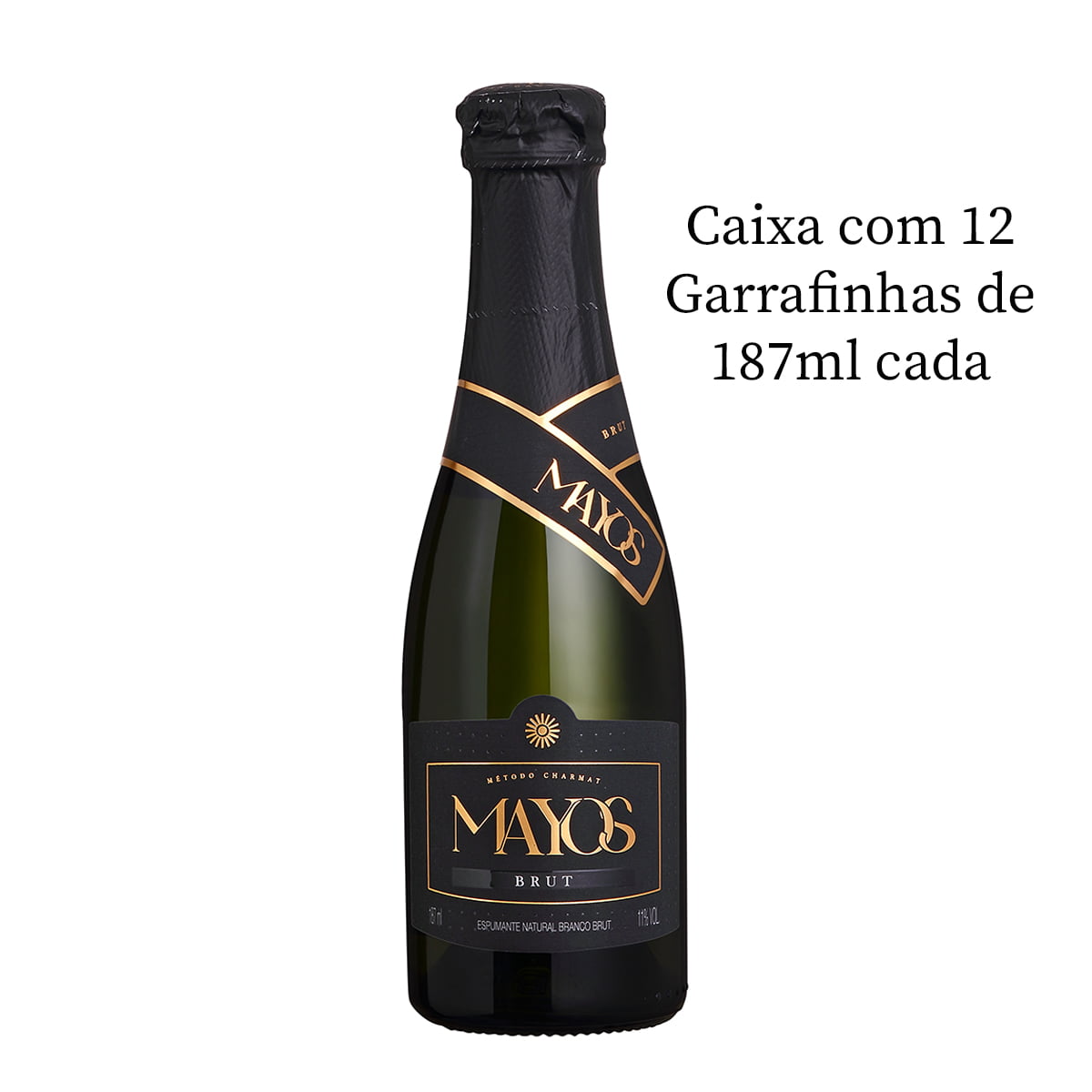 Espumante Mayos Brut Branco 187ml C/12