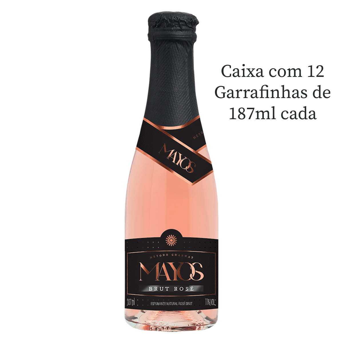 Espumante Mayos Brut Rosé 187ml C/12