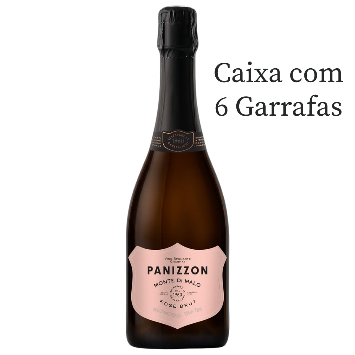 Espumante Panizzon Brut Rosé 750ml C/6