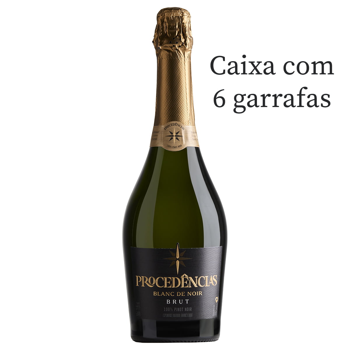 Espumante Aurora Procedências Blanc de Noir Brut Branco 750ml C/6