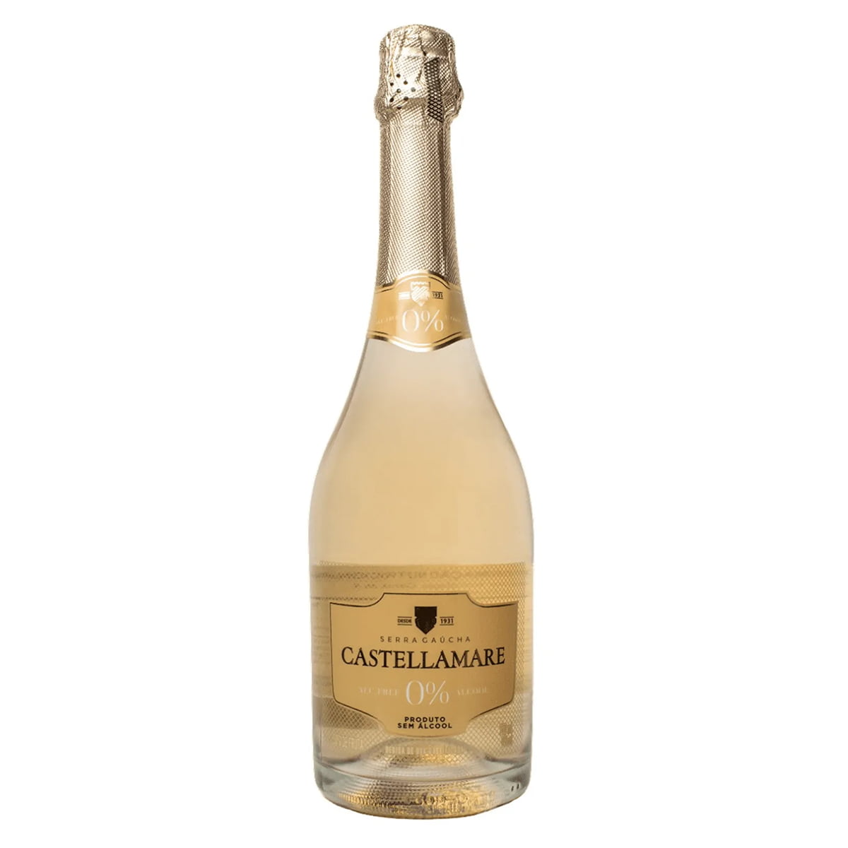 Espumante Castellamare Moscato Zero Álcool Branco 750ml