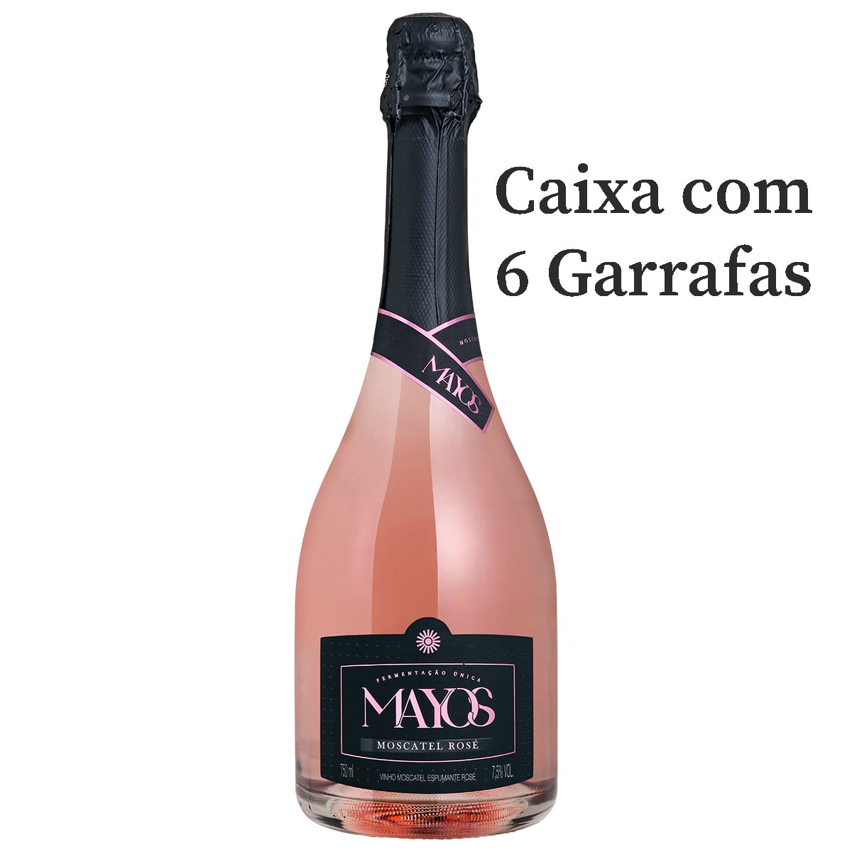 Espumante Mayos Moscatel Rosé 750ml C/6