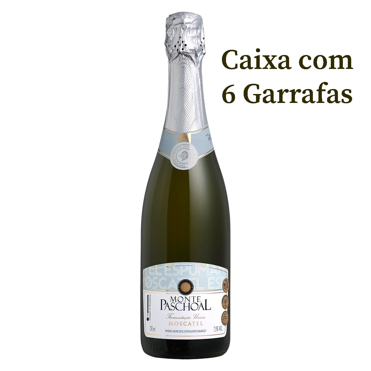 Espumante Monte Paschoal Moscatel Branco 750ml C/6
