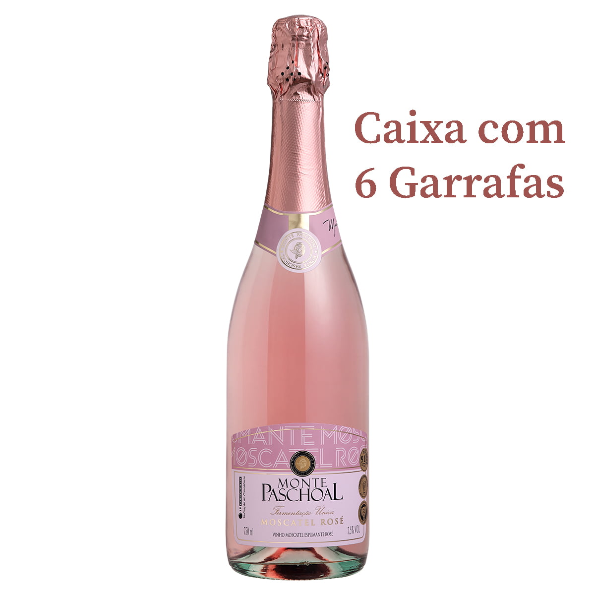 Espumante Monte Paschoal Moscatel Rosé 750ml C/6