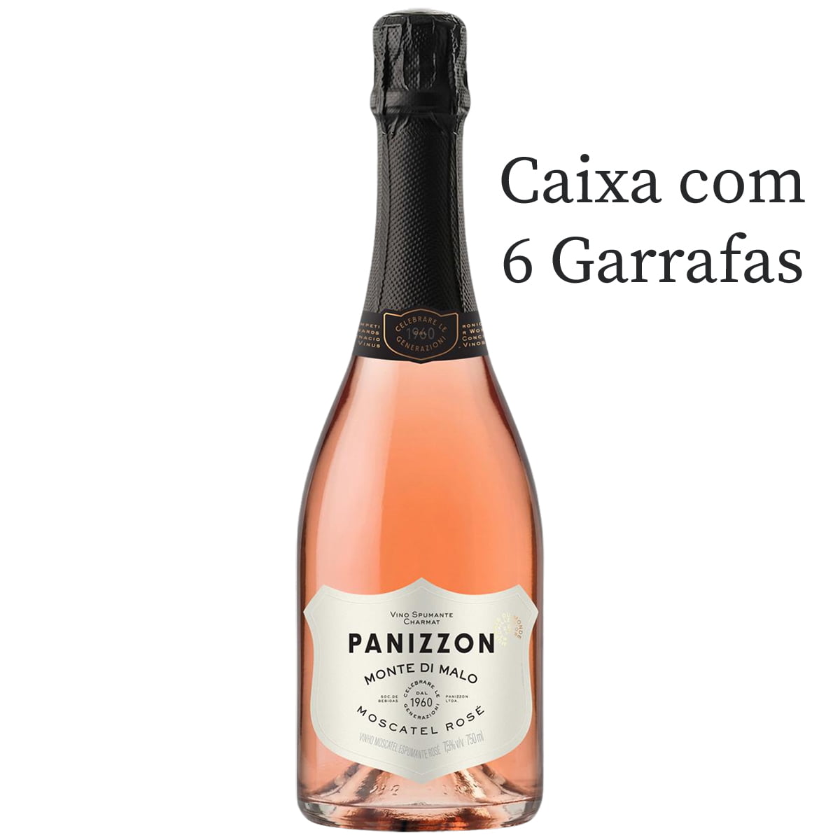 Espumante Panizzon Moscatel Rosé 750ml C/6