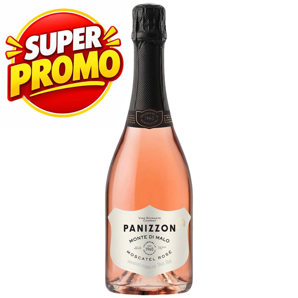 Espumante Panizzon Moscatel Rosé 750ml