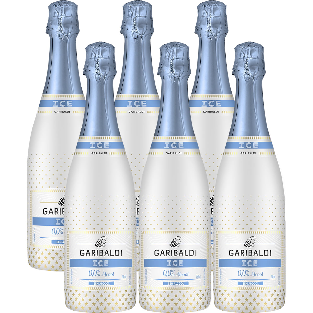 Garibaldi Ice Espumante Zero Álcool Branco 750ml C/6