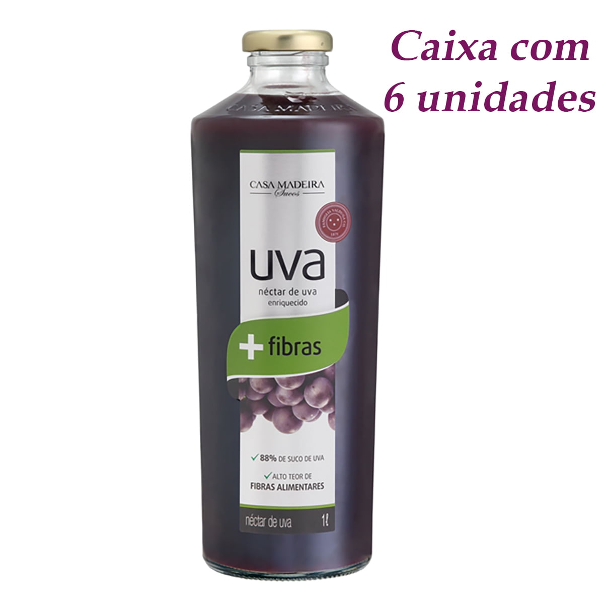 Casa Madeira Néctar de Uva Tinto C/Fibras 1Lt C/6