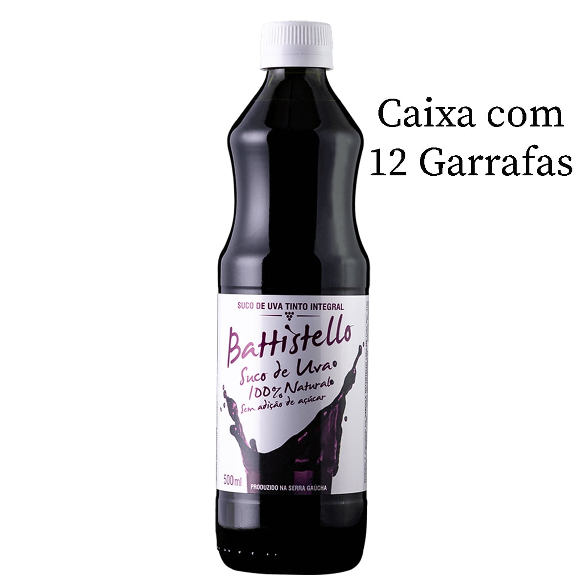 Suco de Uva Battistello Tinto Integral 500ml C/12
