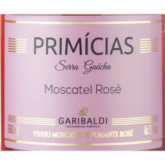  Espumante Garibaldi Primícias Moscatel Rosé 660ml Combo C/6