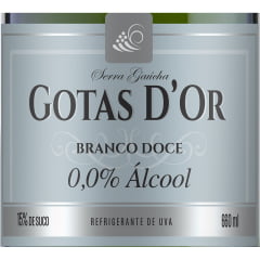 Garibaldi Gotas D'Or Filtrado Doce Sem Álcool Branco 660ml C/6