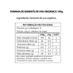 Farinha de Semente de Uva Organovita 1Kg