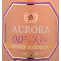 Kit Espumante Aurora Zero Álcool Rosé 750ml C/2 Taças