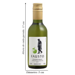 Pizzato Fausto Chardonnay Vinho Branco Seco 187ml 