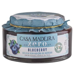 Geleia Casa Madeira Zero Açúcar Blueberry 220g