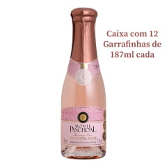 Espumante Monte Paschoal Moscatel Rosé 187ml C/12 Espumante Monte Paschoal Moscatel Rosé 187ml C/12