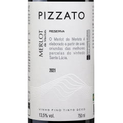 Pizzato Reserva Merlot Vinho Tinto Seco 750ml