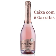 Bebida Gaseificada Garibaldi Moscato Zero Álcool Rosé 750ml C/6