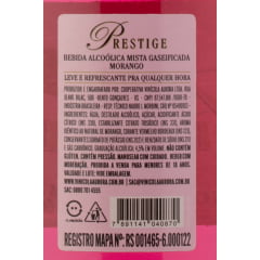 Bebida Mista Aurora Prestige Gaseificada Morango 660ml C/6