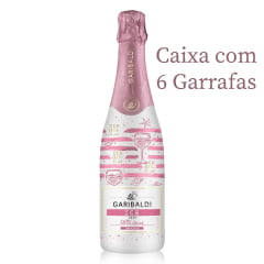 Espumante Garibaldi Ice Zero Álcool Rosé 750ml C/6