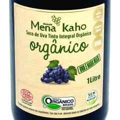 Mena Kaho Orgânico Suco de Uva Tinto Integral 1L C/6