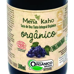 Mena Kaho Orgânico Suco de Uva Tinto Integral 300ml C/12