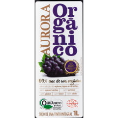 Aurora  Orgânico Suco de Uva Tinto Integral 1Lt C/6