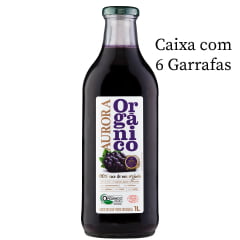 Suco de Uva Aurora Orgânico Tinto Integral 1L C/6 