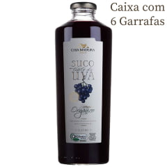 Suco de Uva Casa Madeira Tinto Integral Orgânico 1Lt C/6