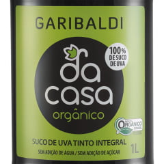 Garibaldi Da Casa Orgânico Suco de Uva Tinto Integral 1Lt C/6