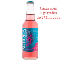 Suco De Uva Aurora Rosé Integral Gaseificado 275ml C/6