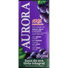 Suco de Uva Aurora Tinto Integral 300ml C/12
