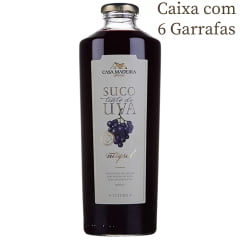 Suco de Uva Casa Madeira Tinto Integral Tinto 1Lt C/6