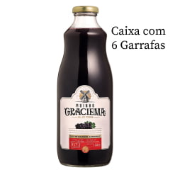 Suco de Uva Moinho Graciema Tinto Integral 1Litro C/6