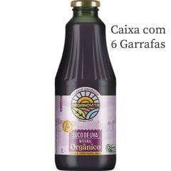 Suco De Uva Organovita Orgânico Tinto Integral  1Lt C/6