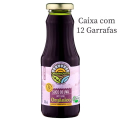 Suco De Uva Organovita Orgânico Tinto Integral 300ml C/12