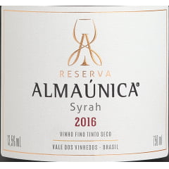 Vinho Almaúnica Reserva Syrah Tinto Seco 750ml