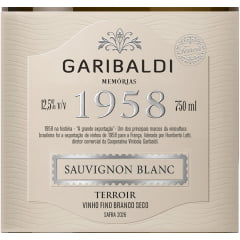 Vinho Garibaldi Memórias Sauvignon Blanc Branco Seco 750ml