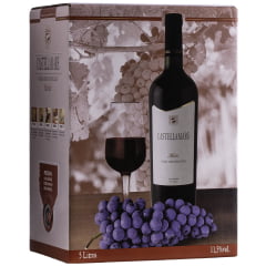 Castellamare Merlot Vinho Tinto Seco Bag in Box 5 Litros