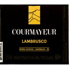 Vinho Courmayeur Lambrusco Frisante Tinto Suave 660ml