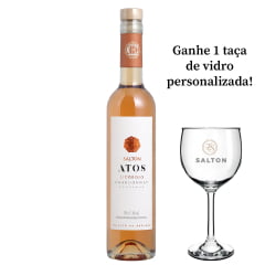 Vinho Salton Atos Chardonnay Licoroso Branco Doce 500ml + BRINDE 1 TAÇA DE VIDRO