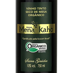 Vinho Mena Kaho Orgânico Tinto Seco 750ml C/6