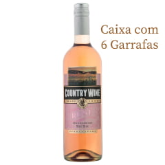 Vinho Aurora Country Wine Rosé Suave 750ml C/6